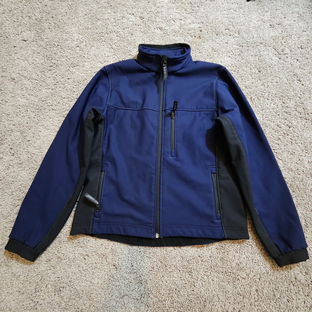 Black Diamond Womens Softshell Jacket Blue Black Size M Full Zip Pockets Outdoor
